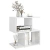 vidaXL Bedside Cabinet High Gloss White 50x30x51.5 cm Engineered Wood