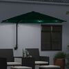 vidaXL Garden Parasol Green 248 x 248 x 148 cm Polyester and Steel