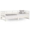 vidaXL Pull-out Day Bed | White | Solid Pine Wood | 2x