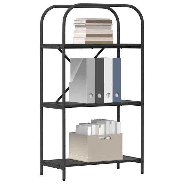 vidaXL Bookshelf Black Oak 60 x 30 x 109 cm Engineered wood