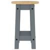 vidaXL Bar Stools 2 pcs Grey Solid Wood Pine