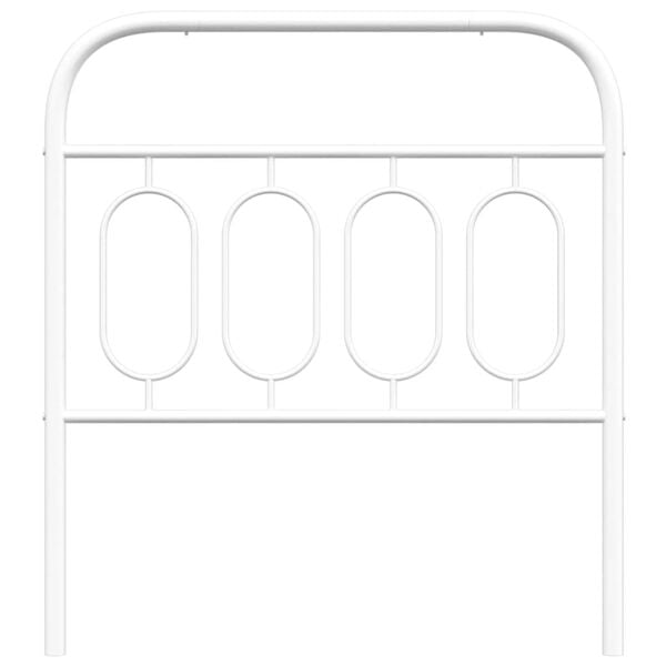 vidaXL Metal Replace Headboard White 80 cm