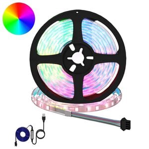 vidaXL LED Strip 2 pcs Black and Transparent 210 x 0.8 x 0.3 cm