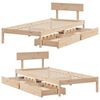 vidaXL Bed Frame without Mattress 90x200 cm Solid Wood Pine