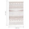 vidaXL Rug Beige 160x230 cm Cotton