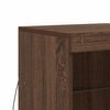 vidaXL Sideboard with LED Lights Brown Oak 41x37x67 cm