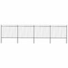 vidaXL Garden Fence | Steel | Sturdy | Rectangular | Modern