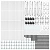 vidaXL Fence Post 52 pcs Grey 3.2 x 3.2 x 160 cm