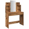 vidaXL Dressing Table with Mirror Old Wood 96x39x142 cm