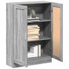vidaXL Book Cabinet Grey Sonoma 82.5x30.5x115 cm Engineered Wood