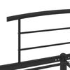 vidaXL Bed Frame without Mattress Black Metal 180x200 cm Super King