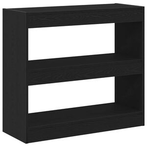 vidaXL Book Cabinet 2 pcs Black Oak 80 x 30 x 72 cm Engineered Wood