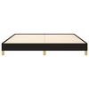 vidaXL Bed Frame without Mattress Black 180x200 cm Super King Super King Fabric