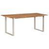 vidaXL Dining Table 180x90x76 cm Solid Acacia Wood