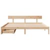 vidaXL Bed Frame without Mattress 180x200 cm Super King Solid Wood Pine