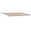 vidaXL Awning Manual Beige 500 x 300 x 165 cm Polyester and Metal