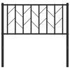 vidaXL Metal Headboard Black 90 cm