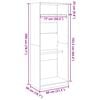 vidaXL Wardrobe Grey Sonoma 80x50x200 cm Engineered Wood