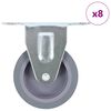 vidaXL 8 pcs Fixed Casters 75 mm