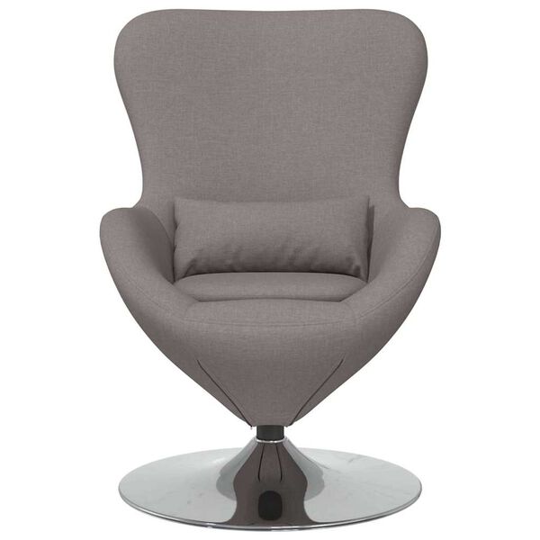 vidaXL Egg Chair Taupe 63 x 73 x 90 cm Fabric