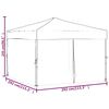 vidaXL Folding Party Tent with Sidewalls Cream 3x3 m