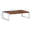 vidaXL Coffee Table 120x60x35 cm Solid Reclaimed Wood