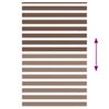 vidaXL Zebra Blind Brown 140x230 cm Fabric Width 135.9 cm Polyester