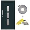 vidaXL Front Door Anthracite 98 x 200 cm PVC