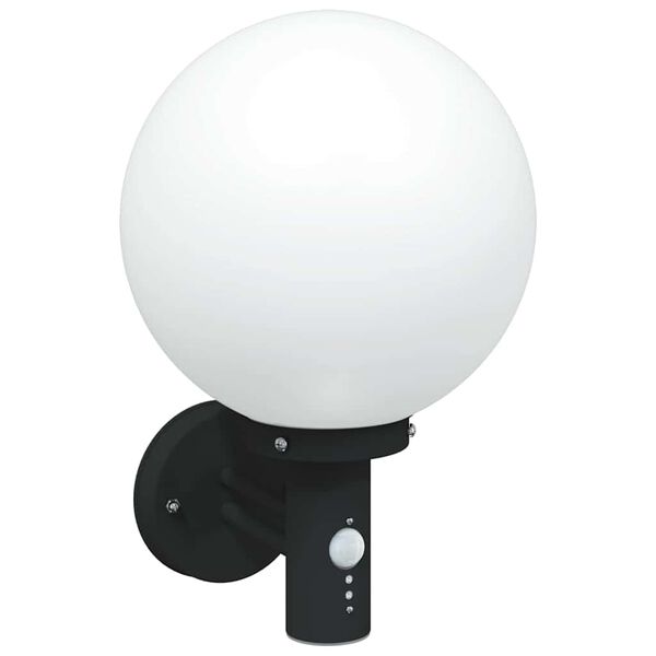 vidaXL Outdoor Wall Lights 2 pcs Black 28 x 25 x 38 cm Stainless steel