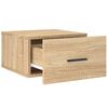 vidaXL Wall-mounted Bedside Cabinet Sonoma Oak 35x35x20 cm