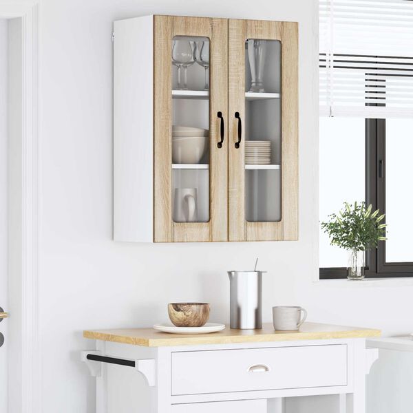 vidaXL Kitchen Cabinet Sonoma Oak 60 x 31 x 80 cm Engineered Wood