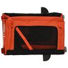 vidaXL Pet Bike Trailer Orange and Black Oxford Fabric&Iron