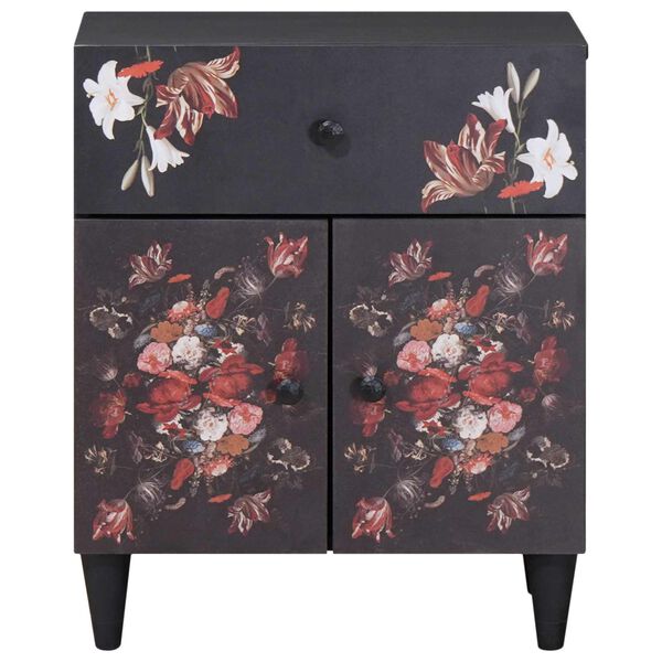 vidaXL Bedside Table Multicolour 50 x 33 x 60 cm Solid Mango Wood