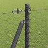 vidaXL Fence Post Grey 10 x 1.2 m (50 mm mesh) Steel and PVC