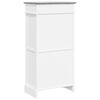 vidaXL Shoe Cabinet Grey 50x28x98 cm Paulownia Wood