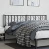 vidaXL Metal Headboard Black 193 cm