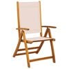 vidaXL Folding Garden Chairs 2 pcs Solid Wood Acacia and Textilene