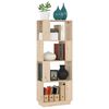 vidaXL Book Cabinet/Room Divider 51x25x132 cm Solid Wood Pine