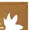 vidaXL Garden Wall Decoration 105x55 cm Corten Steel Maple Leaf Design