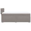 vidaXL Box Spring Bed with Mattress Taupe 90x200 cm Fabric