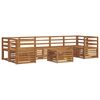 vidaXL Sofa Sets 8 pcs Natural Solid Acacia Wood