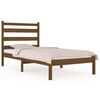 vidaXL Bed Frame without Mattress Honey Brown Solid Wood Pine Single
