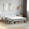 vidaXL Bed Frame without Mattress Grey Sonoma 140x200 cm