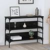 vidaXL Console Table Black oak 100 x 32 x 75 cm Engineered wood