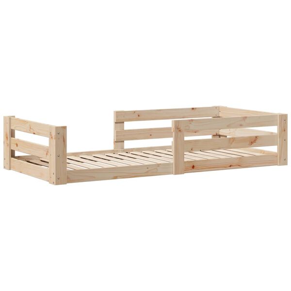 vidaXL Bed Frame without Mattress 100x200 cm Solid Wood Pine