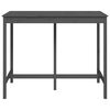 vidaXL Bar Table Grey 140x80x110 cm Solid Wood Pine