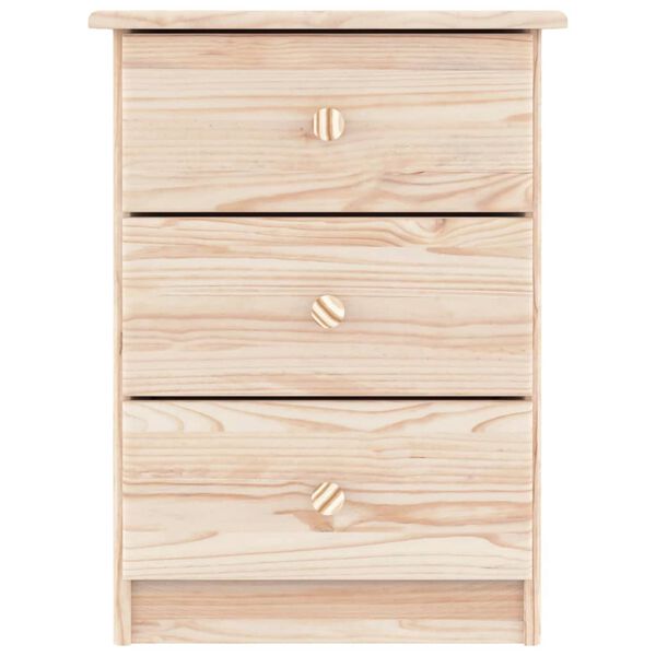 vidaXL Bedside Cabinet ALTA 41x35x55.5 Solid Wood Pine