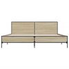 vidaXL Bed Frame without Mattress Sonoma Oak 180x200 cm Super King