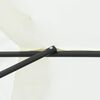 vidaXL Garden Parasol White and Black 395 x 395 x 245 cm