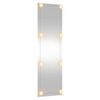 vidaXL Wall Mirror with LED Lights 30x100 cm Glass Rectangle